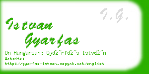 istvan gyarfas business card